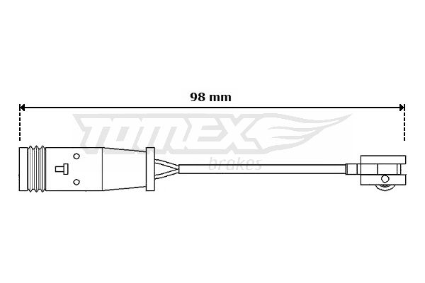 TOMEX BRAKES Сигнализатор, износ тормозных колодок TX 30-64